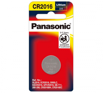 Pin nút 3V Panasonic CR-2016PT/1B - Vỉ 1 viên