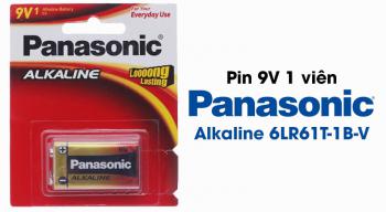 Pin kiềm - Alkaline 9V Panasonic 6LR61T/1B  - Vỉ 1 viên