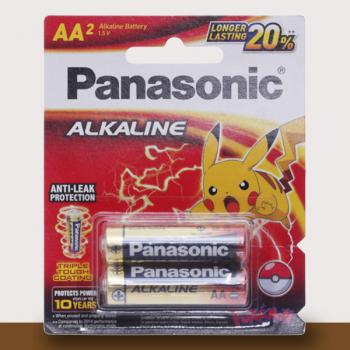 Pin kiềm - Alkaline AA Panasonic LR6T/2BNPEV - Vỉ 2 viên (vỉ hẹp)