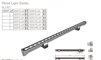 Đèn LED chân tường Shylon SL1321, Chip Cree/Lumileds, Công suất: 9W-36W