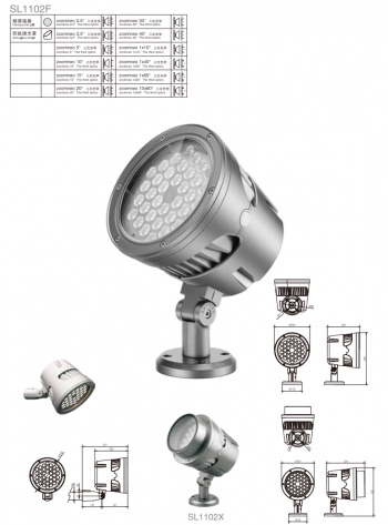 Đèn chiếu điểm ngoài trời Shylon SL1102F/X, Chip Cree, Công suất: 50W-105W