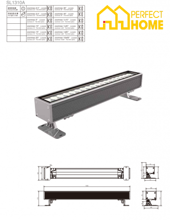 Đèn chiếu điểm ngoài trời Shylon SL1310, Công suất: 120W-240W, IP66, Chip Cree