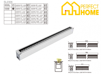 Đèn hắt chân tường Shylon SL2306, Công suất: 7W-48W; IP 67; Chip Cree