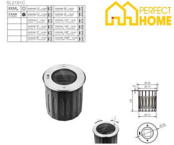 Đèn âm đất Shylon SL2161C, Công suất 10W, Chip Cree/Osram; IP67