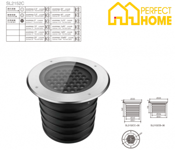 Đèn âm đất Shylon SL2152C, Công suất 10W, Chip Cree/Osram; IP67