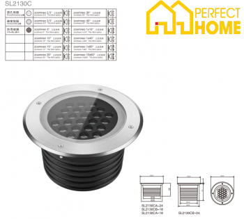 Đèn âm đất Shylon SL2150C, Công suất 21W-72W, Chip Cree/Osram; IP67