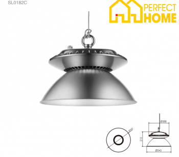 Đèn xưởng Highbay Shylon SL0182C, Công suất: 55W, Chip Cree/Lumileds, IP65