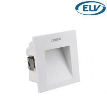 Đèn led chân tường CDN/ELV CEQ11021, 2W, Ánh sáng: 2700K