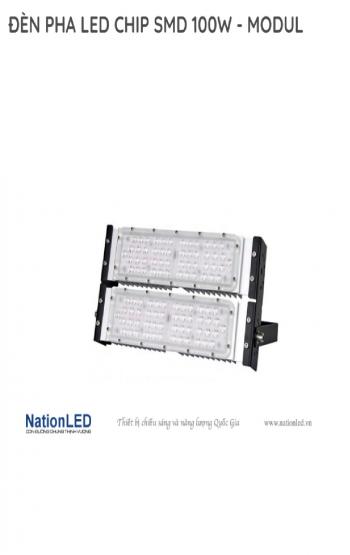 Đèn pha LED Nationled NAMD-SMD-100BRDO, Modul SMD, 100W chíp Bridgelux nguồn Done, 6500K/4000K/3000K
