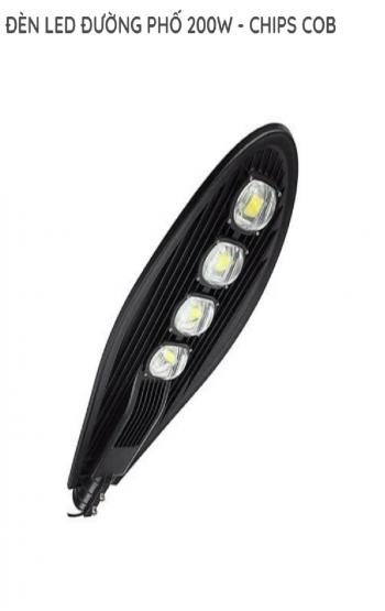 Đèn LED đường phố Nationled Đèn NA-STL-200COB LED đường phố nguồn DONE, chip bridgelux COB 200W- 6500K nguồn DONE, chip bridgelux COB 200W- 6500K/4000K/3000K