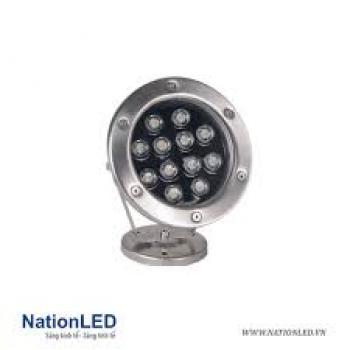 Đèn âm nước Nanoco NAAN-12-V-T/V/Đ/XL/XD 12W - 12/24V - Inox , IP68