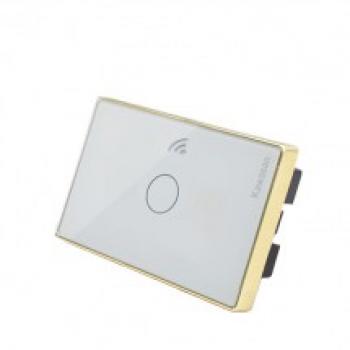 Công tắc cảm ứng (Smart) Kawasan, mặt chữ nhật CT1C-Wifi; CT2C-Wifi; CT3C-Wifi Trắng/Đèn; Viền vàng/ Viền bạc